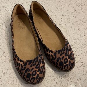 Animal print flats